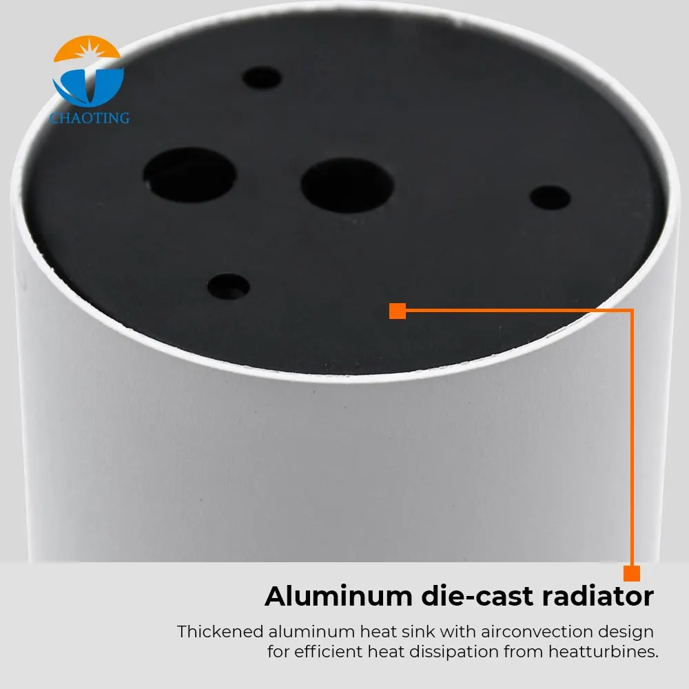 Surface-Mounted Aluminum COB LED Downlight 10-30W