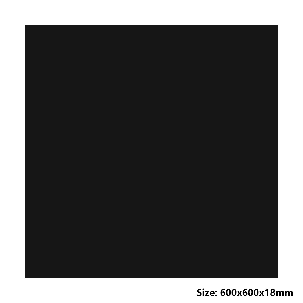 Non-Slip Stone-Look Black Glazed Porcelain Outdoor Tile 600x600mm