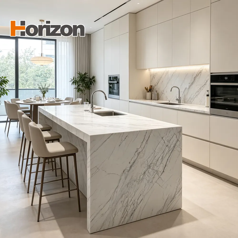 Glazed Engineered Quartz Slab