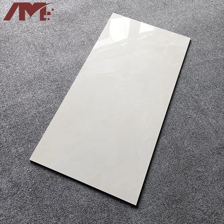 Marble-Look White Glazed Porcelain Wall And Floor Tile 400x800mm