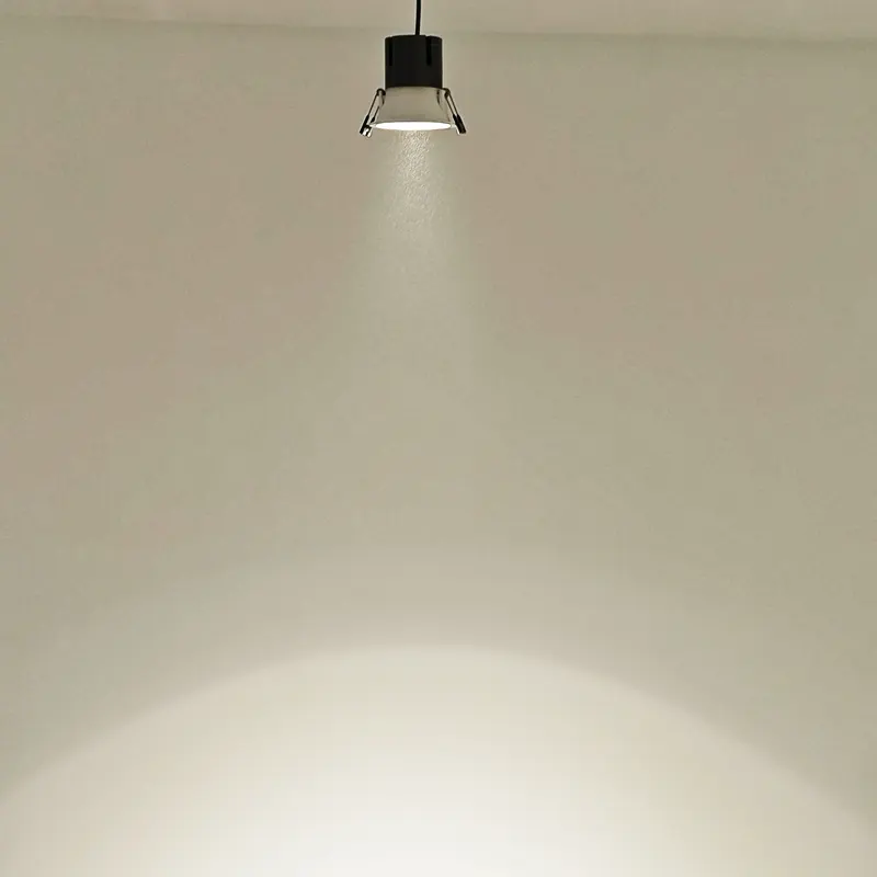 Dimmable Recessed Round COB LED Downlight Black/Gold 7-40W IP44 product sample