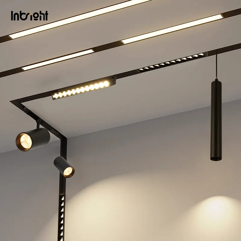 Adjustable Aluminum Magnetic LED Track Spotlight 48V