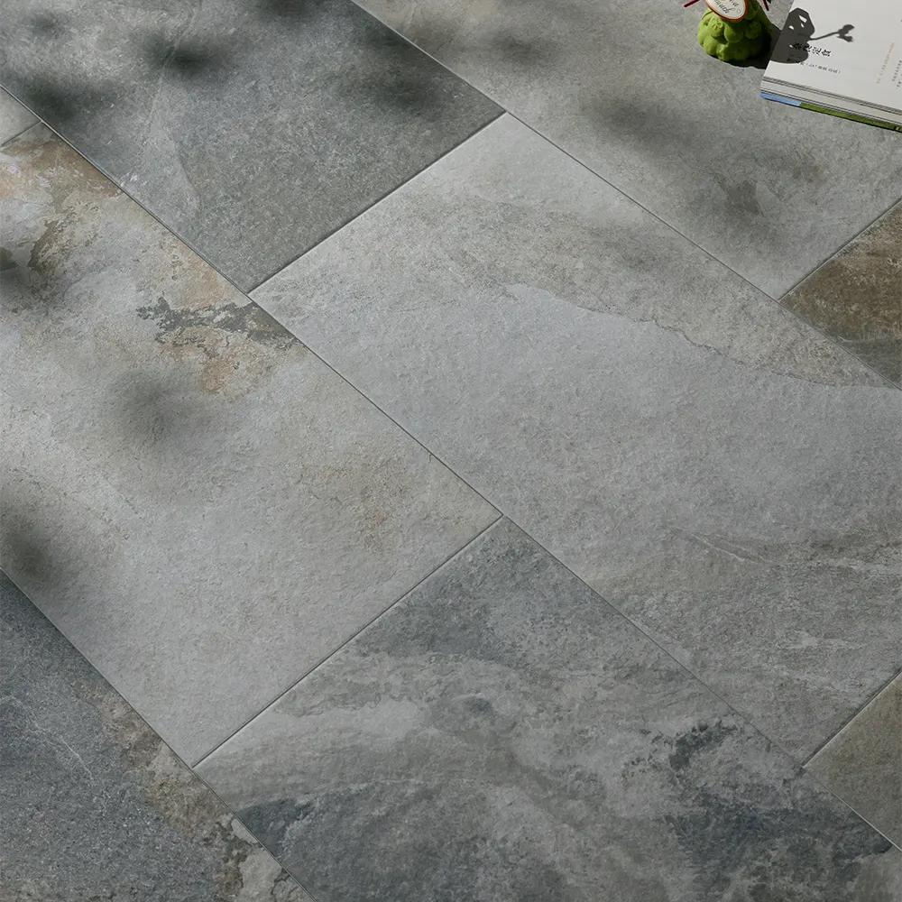 Non-Slip Stone-Look Porcelain Swimming Pool Tile 300x600mm