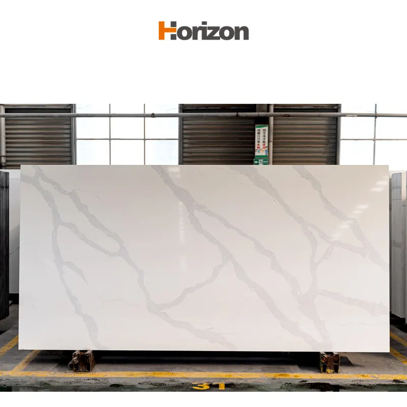 Silica-Free Polished Engineered Quartz Slab 3200x1600mm