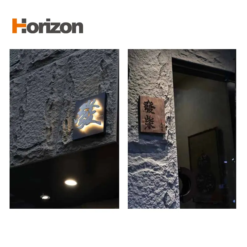3D-Textured PU Stone-Look Wall Panel For Interior And Exterior Wall Cladding