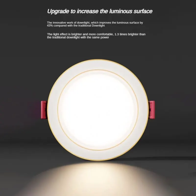 Anti-Glare Recessed Aluminum COB LED Downlight 6/7W
