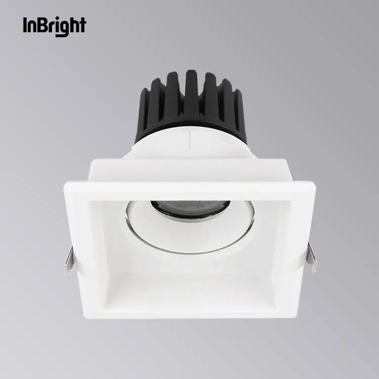 Anti-Glare Dimmable Recessed COB LED Downlight 8-28W IP65