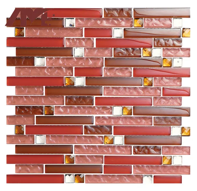 Green Glossy Glass Mosaic Tile 300x300mm