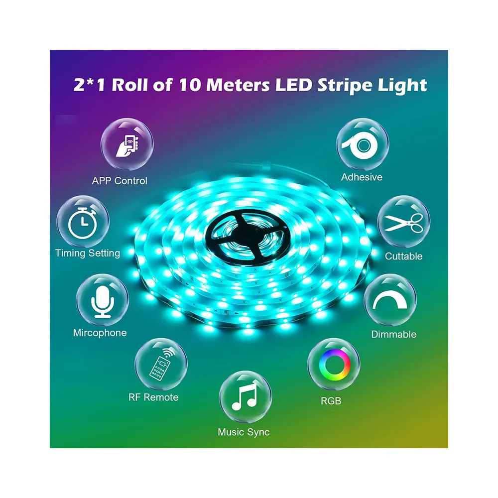 Flexible SMD2835 LED Rope Light 220V IP65