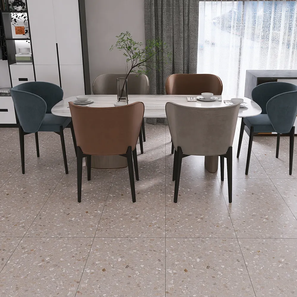 Non-Slip Terrazzo-Look Porcelain Floor Tile 600x1200mm