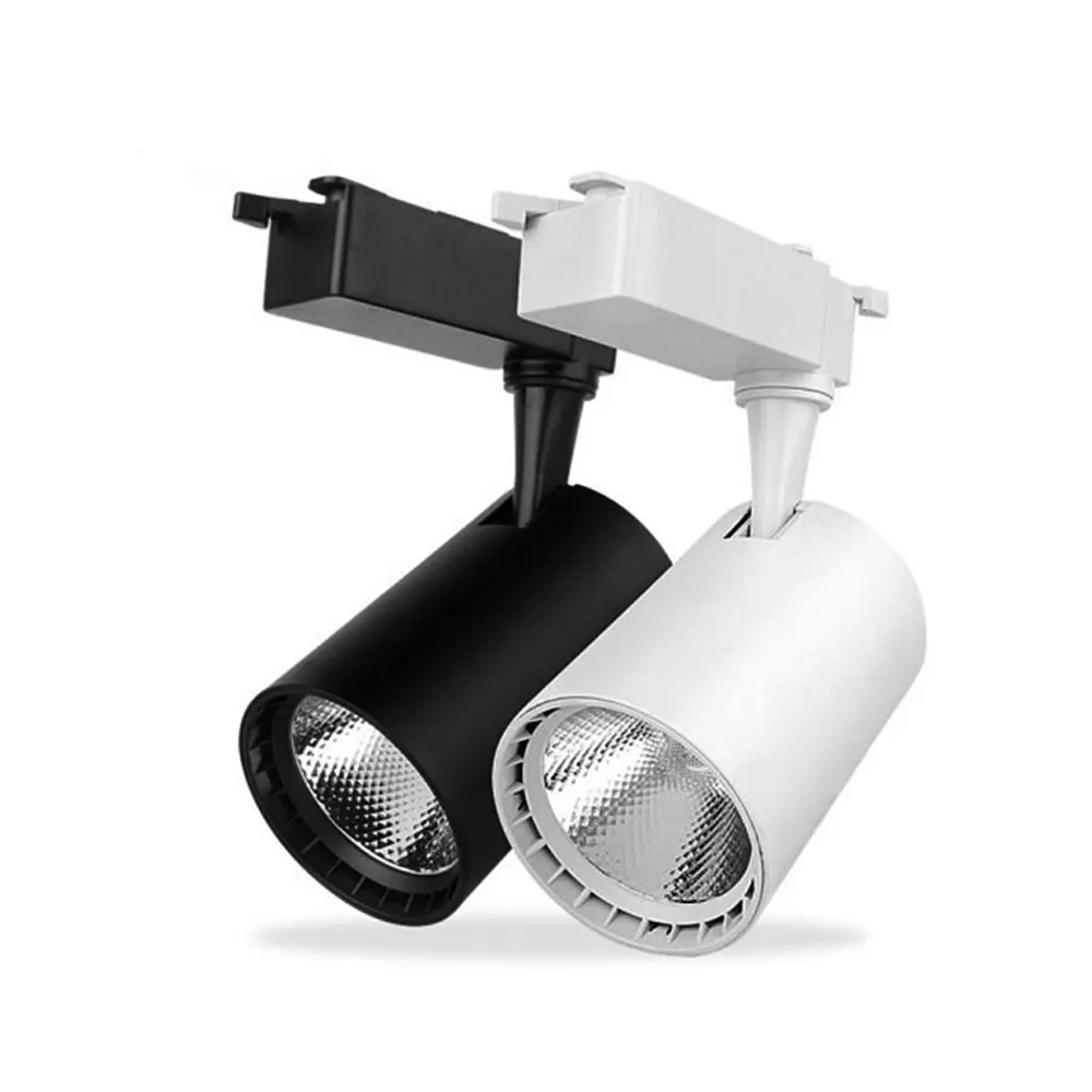 Adjustable Aluminum LED Track Spotlight 12-40W for 2-Wire Track