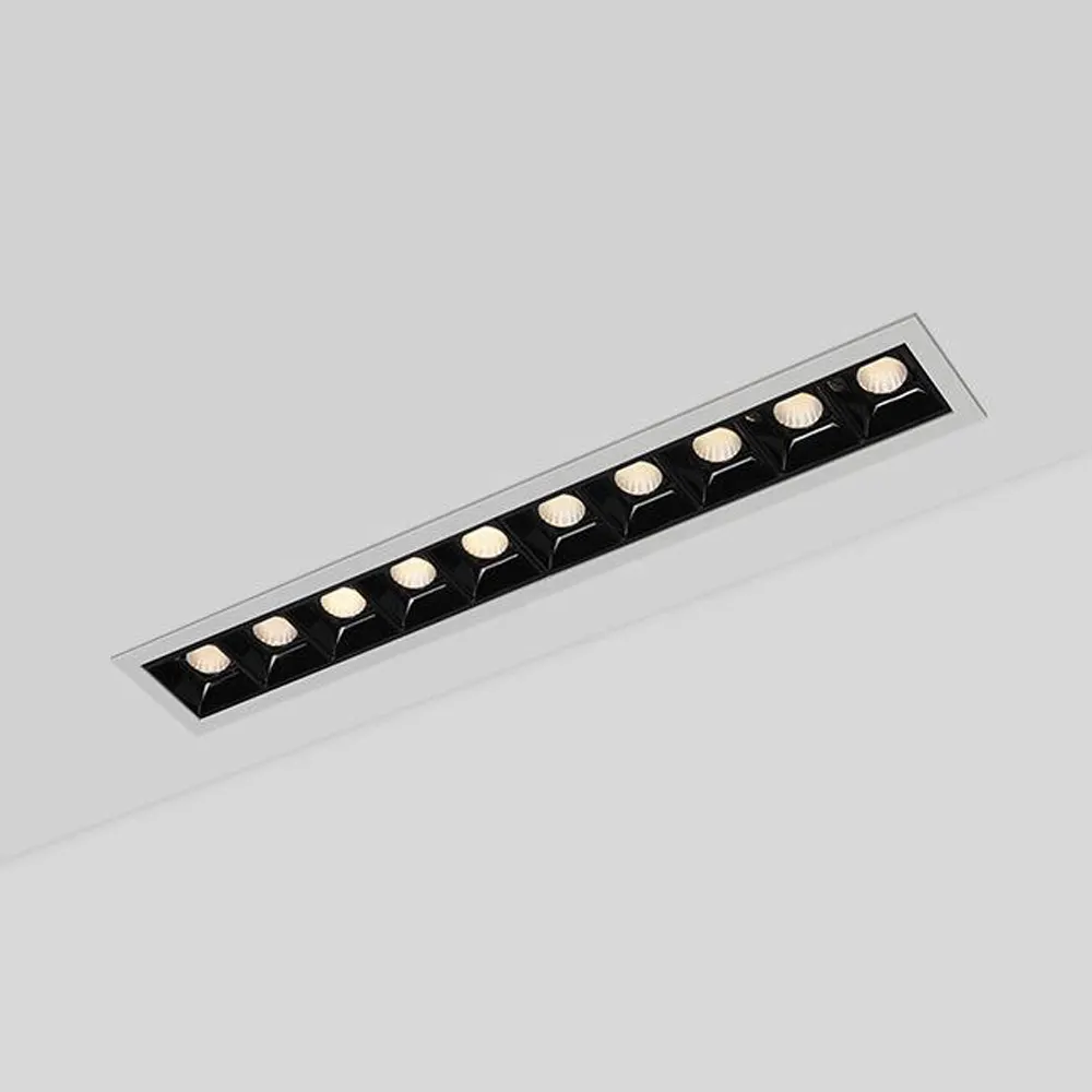 Adjustable Dimmable Recessed LED Grille Spotlight 3-20W product sample