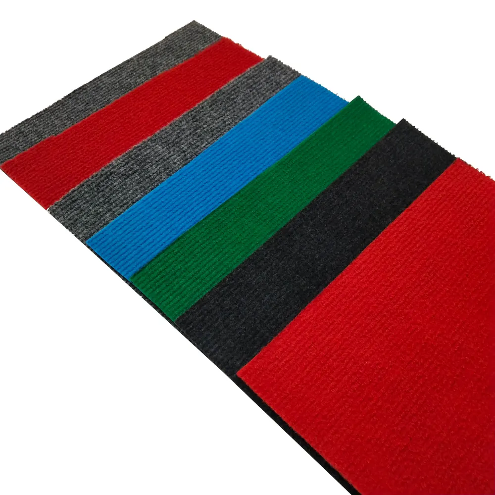 Ribbed Polyester Exhibition And Event Carpet