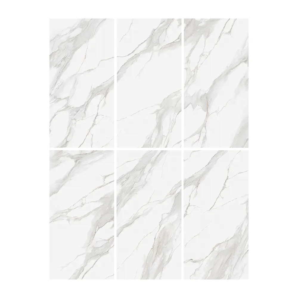 Stone-Look Polished Porcelain Floor Tile 750x1500mm