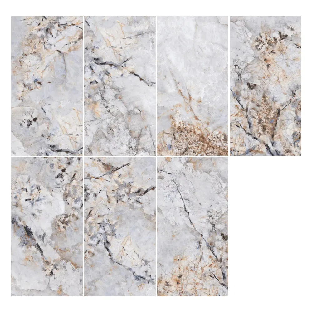 Marble-Look Polished Porcelain Wall Tile 600x1200mm product sample