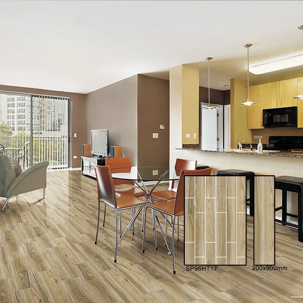 Wood-Look Glazed Porcelain Floor Tile 800x800mm