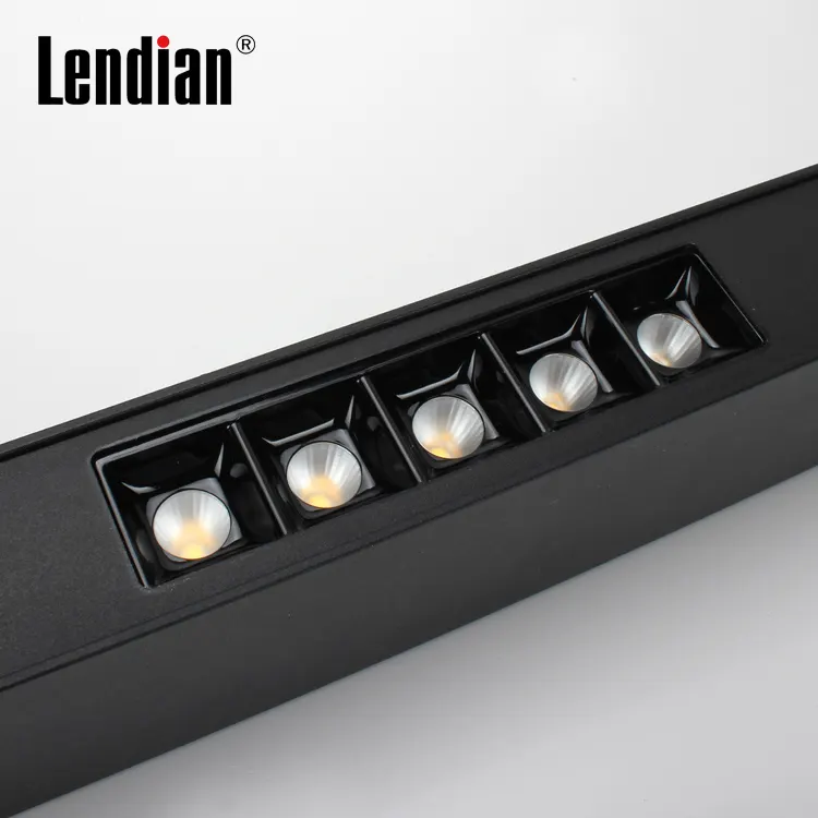 Recessed/Surface-Mounted Aluminum Linear LED Pendant Light 39x75 5-20W 3000K
