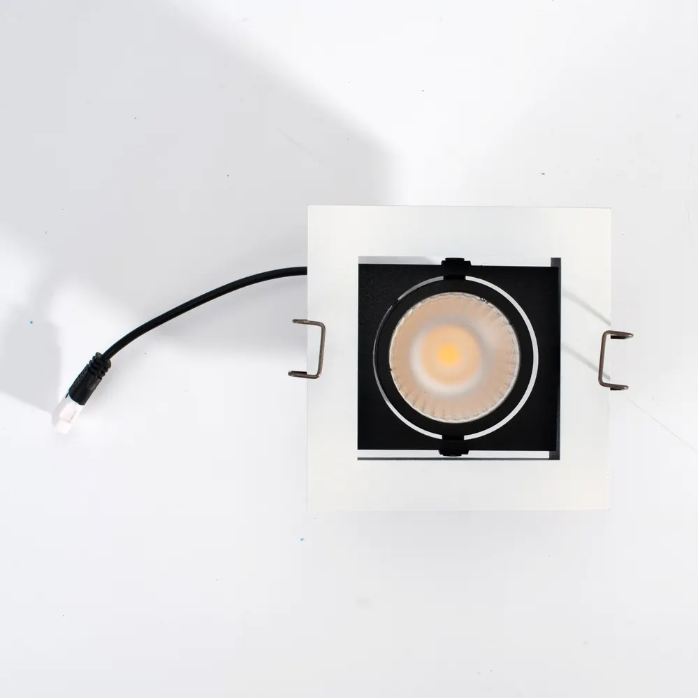 Anti-Glare Adjustable Recessed Square LED Grille Spotlight 9-30W