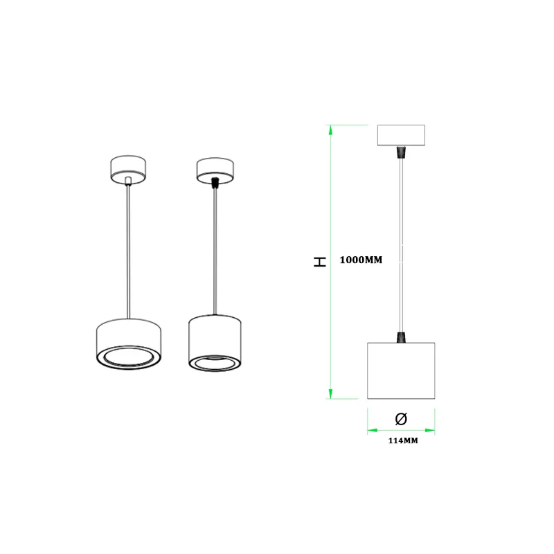 Anti-Glare Aluminum LED Downlight 10-24W