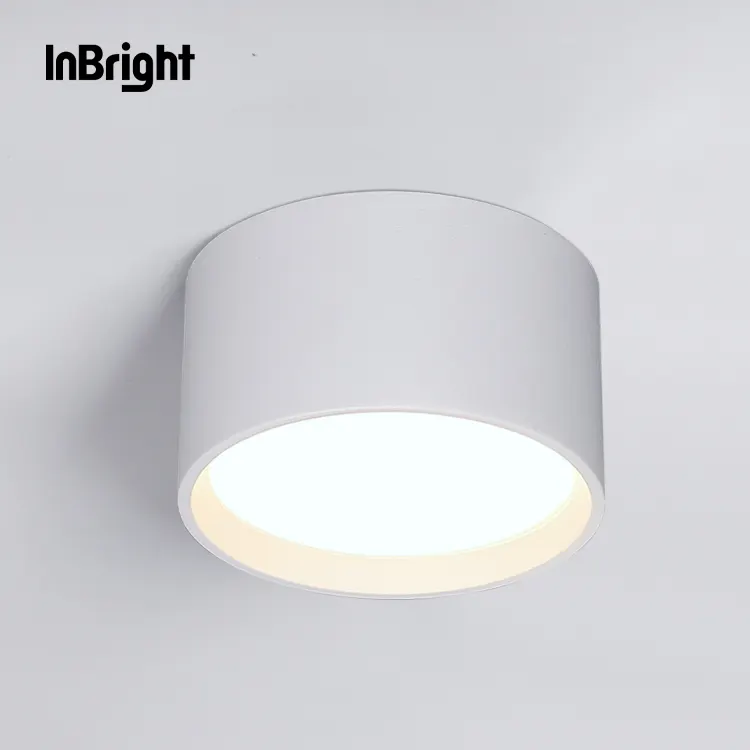 Anti-Glare Dimmable Surface-Mounted LED Downlight Black/White 9-18W 3500K