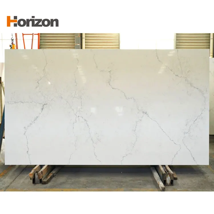 Calacatta Gray Engineered Quartz Slab 3200x1600mm