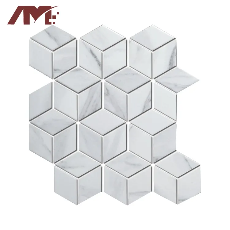 Black/Gold Hexagonal Ceramic Mosaic Tile 300x3000mm