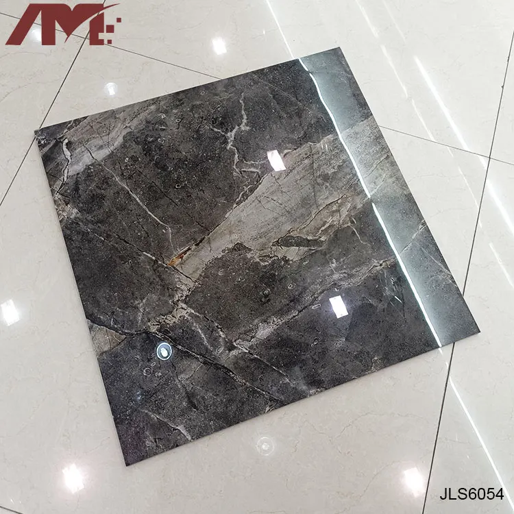 Marble-Look Glazed Porcelain Floor Tile 600x600mm