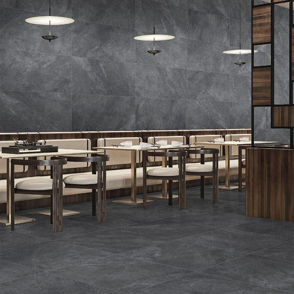 Non-Slip Stone-Look Matte Ceramic Outdoor Tile 600x600mm