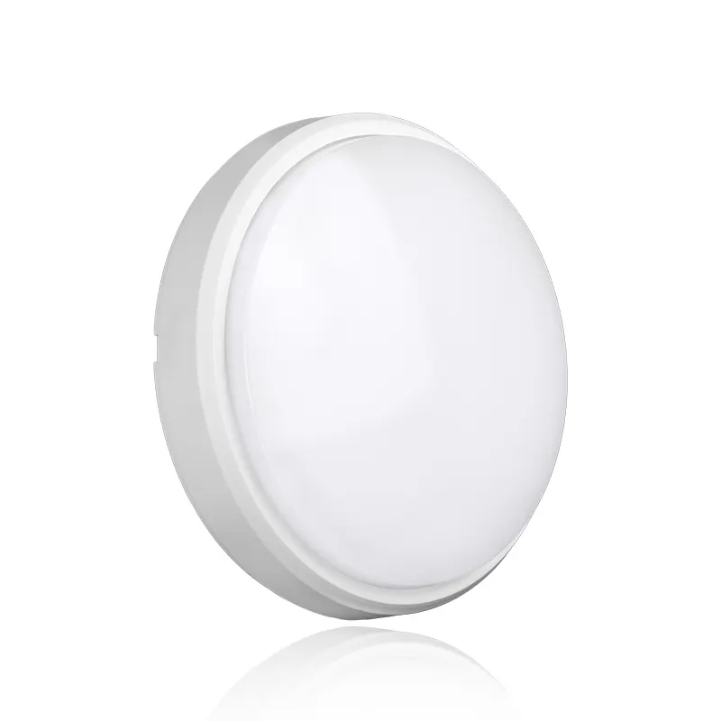 Round/Oval Aluminum LED Bulkhead Light Black/White 12-18W IP65
