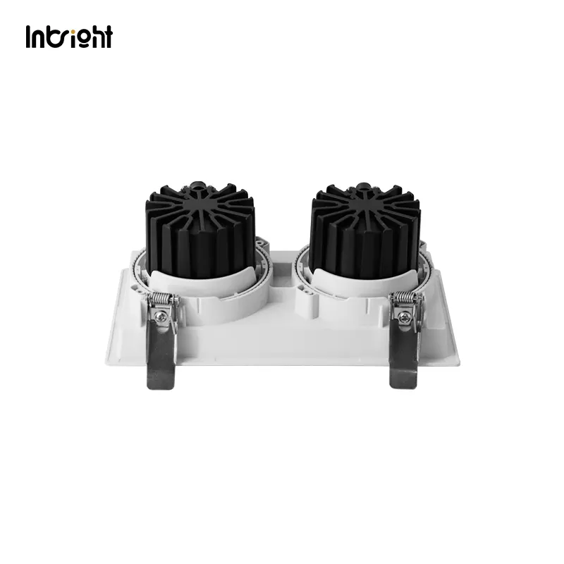 Adjustable Recessed Aluminum LED Grille Spotlight 10-25W