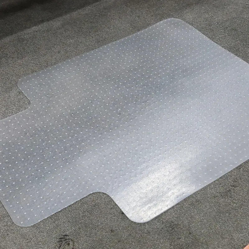 Transparent PVC Office Chair Mat With Studded Backing product sample