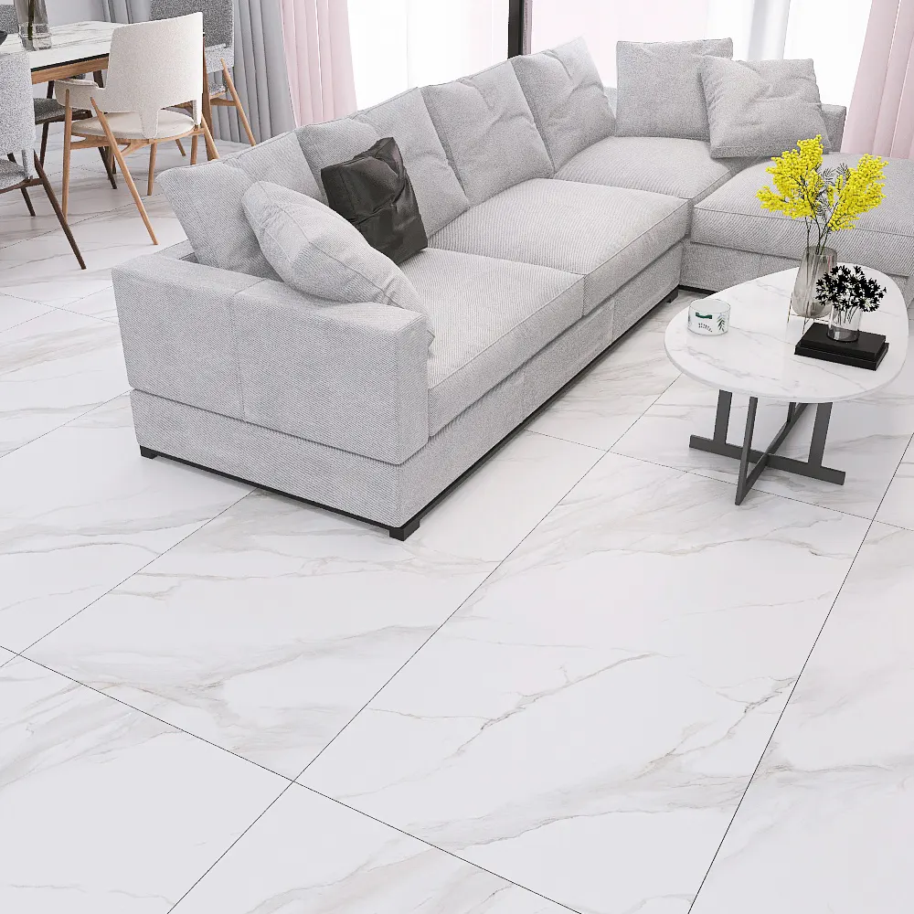 Stone-Look Polished Porcelain Floor Tile 750x1500mm