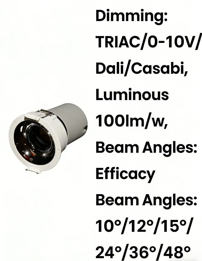 Adjustable Aluminum LED Track Spotlight 8-25W