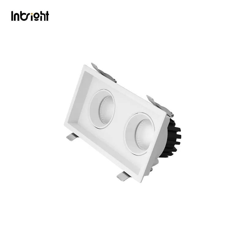 Adjustable Recessed Aluminum LED Grille Spotlight 10-25W
