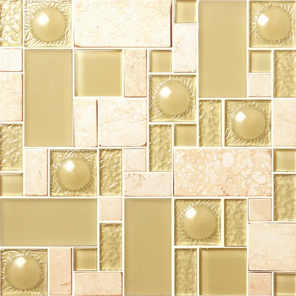 White/Blue Porcelain Mosaic Tile