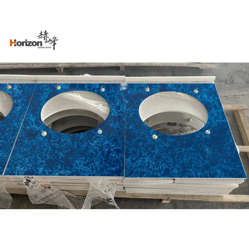 Calacatta Blue Engineered Quartz Slab 3200x1600mm