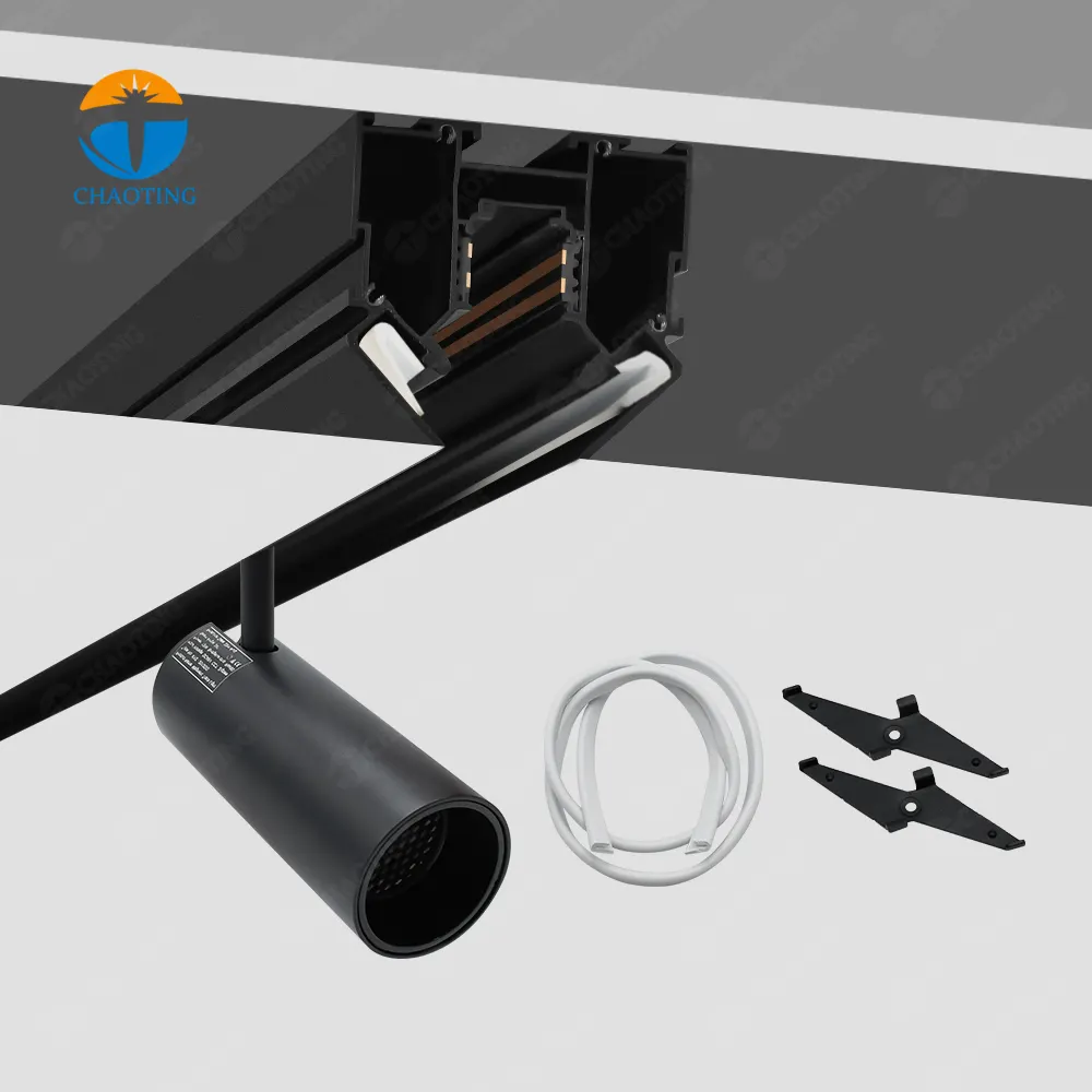 Aluminum Magnetic LED Track Lighting System 6-40W 48V