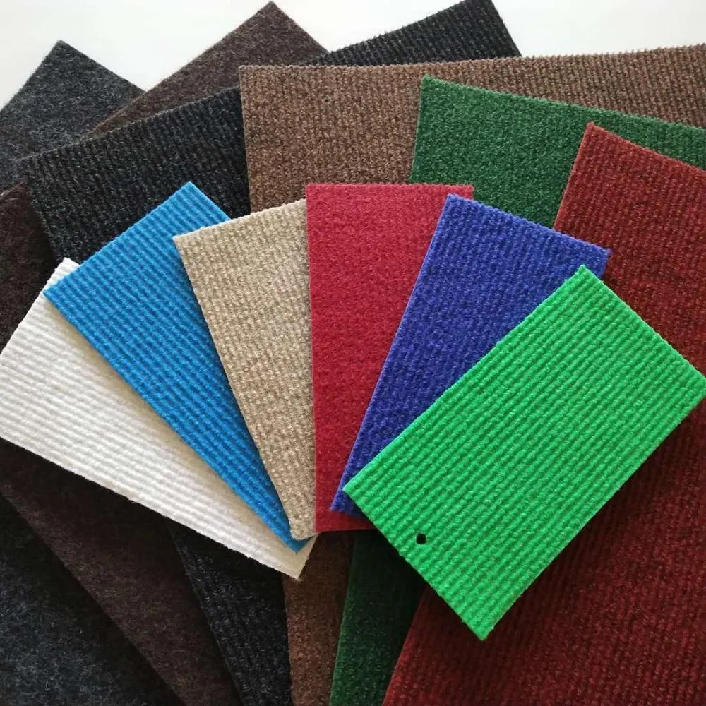 Ribbed Polyester Floor Carpet 2-6mm Thick
