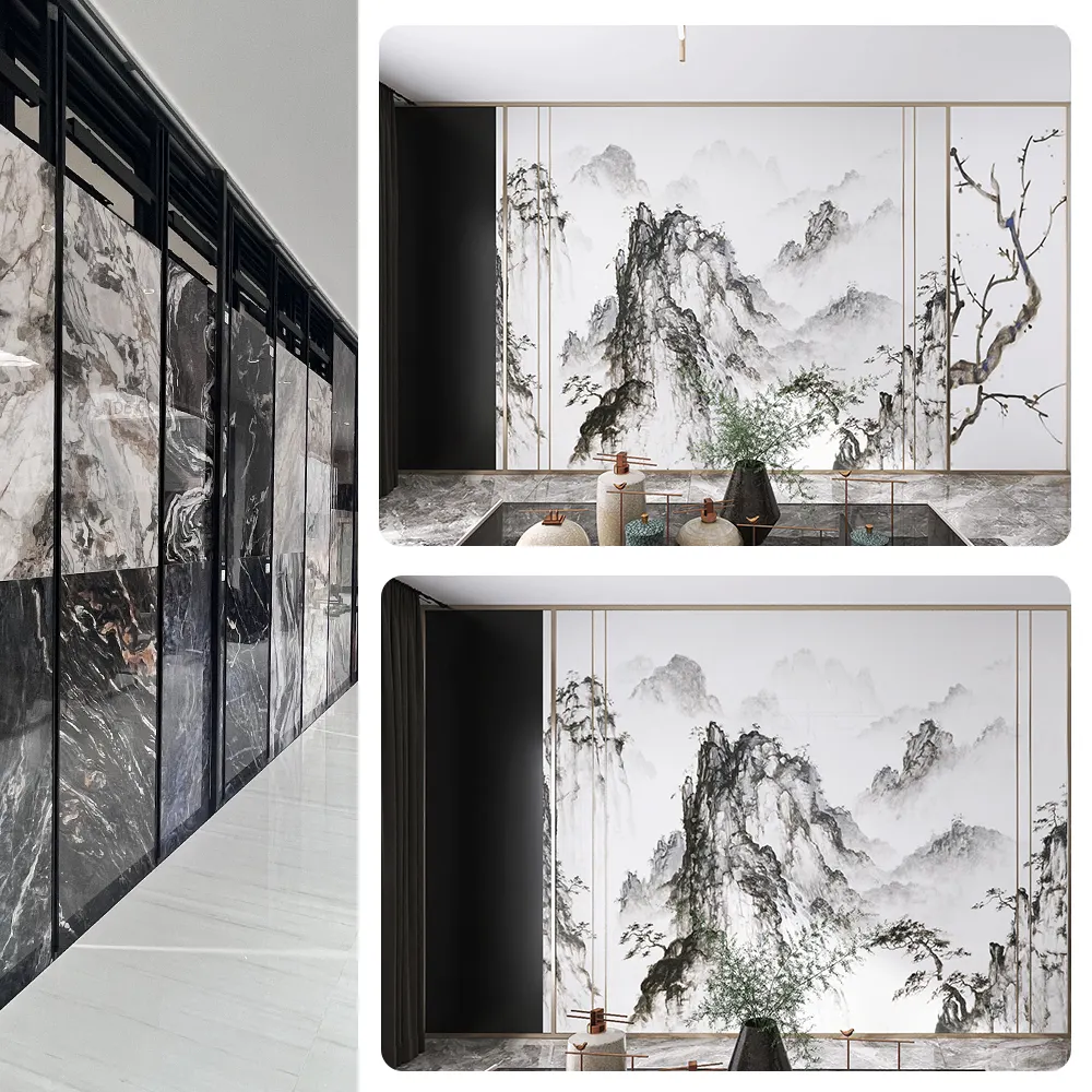 Marble-Look Sintered Stone Slab 800x2600mm