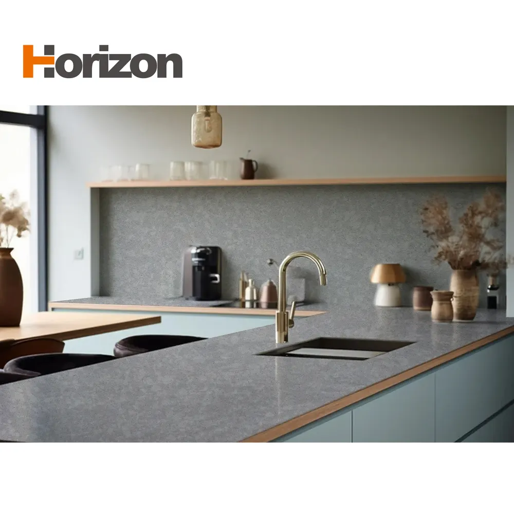 Calacatta Gray Engineered Quartz Slab for Countertops