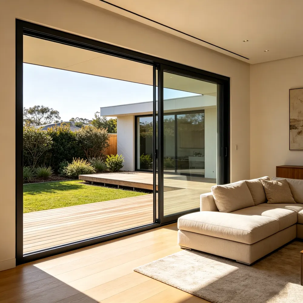 Thermal-Break Aluminum Sliding Door 5+12A+5mm