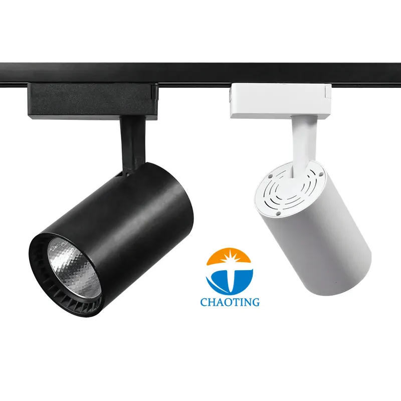 Aluminum COB LED Track Spotlight 10-40W For 2/3/4-Wire Track