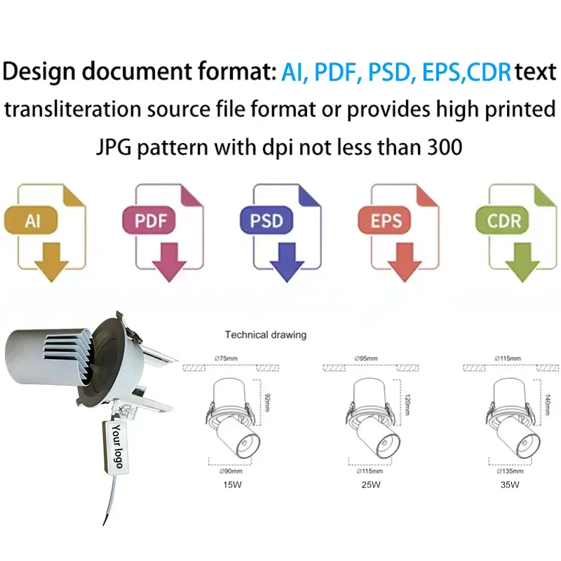 Zigbee Dimmable Recessed LED Downlight IP65 90mm