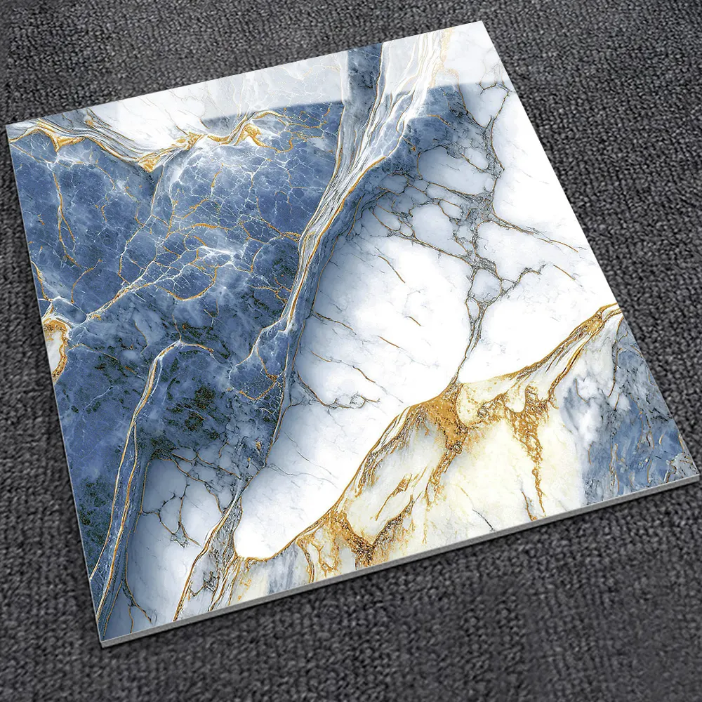 Stone-Look Gold Porcelain Floor Tile 600x600mm