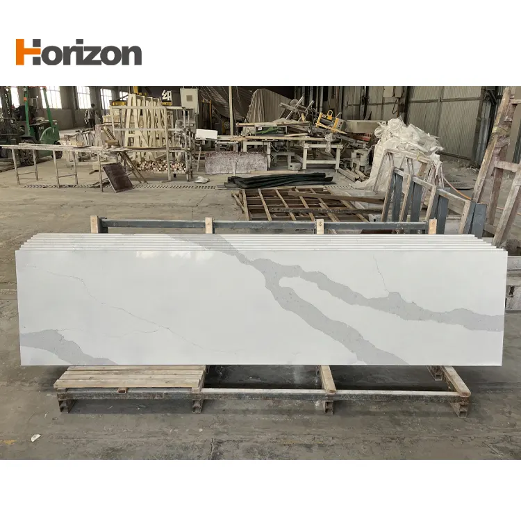 White Engineered Quartz Slab 3200x1600mm product sample