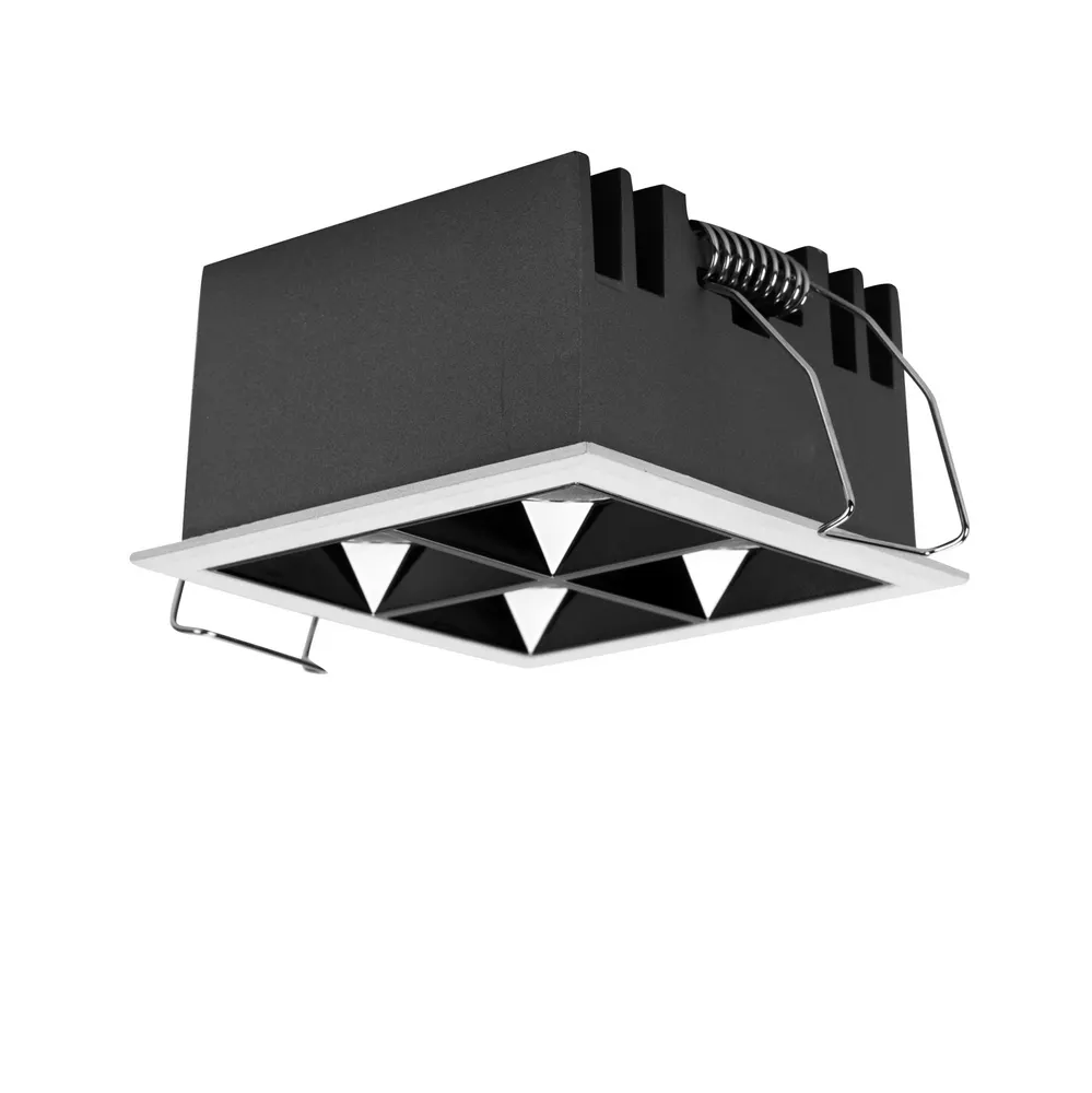 Adjustable Recessed Square LED Grille Spotlight 8W 02-8A