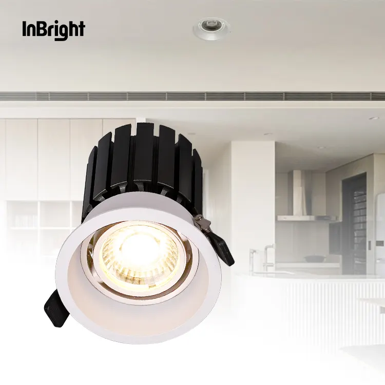 Adjustable Dimmable Recessed COB LED Downlight 7-30W