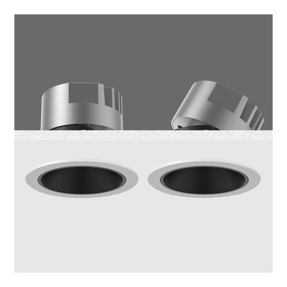 Anti-Glare Recessed Aluminum COB LED Downlight 5-20W IP44 55-85m