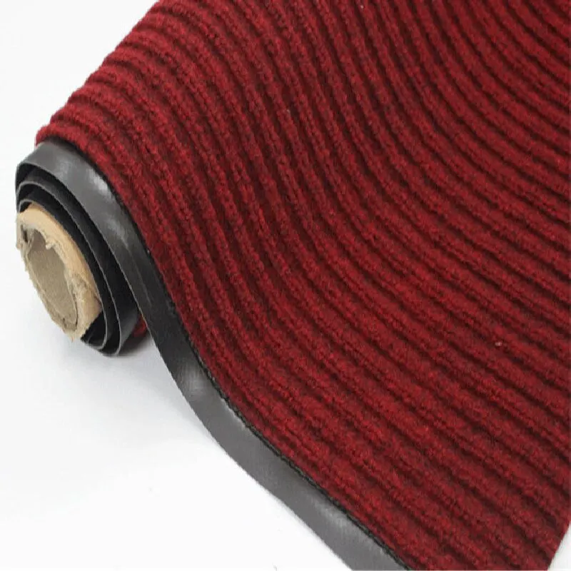 Double-Stripe Entrance Mat with TPE Rubber Backing