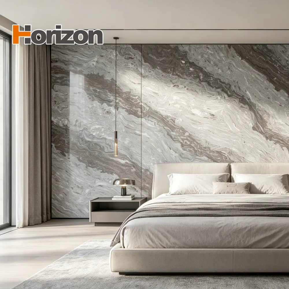 Light Gray Engineered Quartz Slab 3200x1600mm